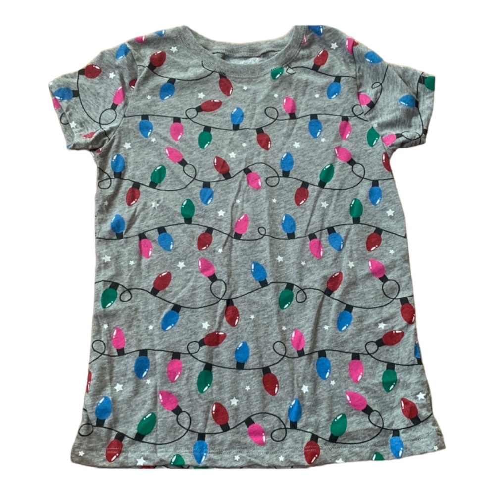 North Pole new with tags girls size large 14 t-shirt Christmas lights
